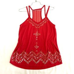 Sequin Racer-Back Cami